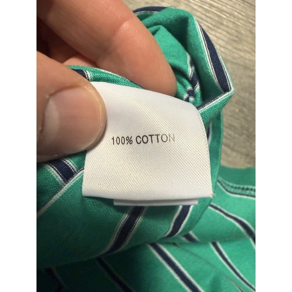 Peter Millar Masters Men's Polo Shirt Size Large Green with Yellow Masters Logo - Picture 6 of 6